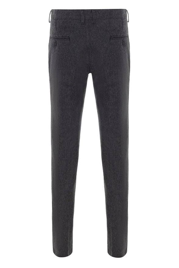 Siyah Regular Armürlü   Pantolon