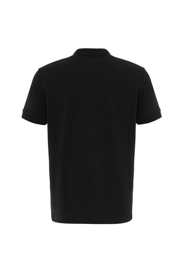 Siyah Regular Armürlü Polo Yaka Tişört