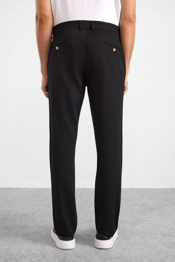 Siyah Regular Casual Pantolon