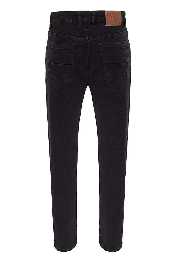 Siyah Regular Denim   Pantolon