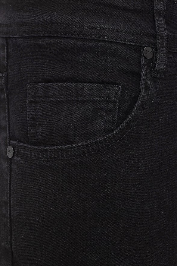 Siyah Regular Denim   Pantolon