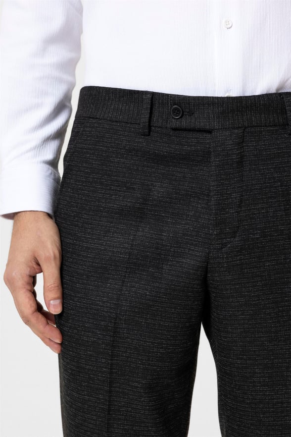 Siyah Regular Desenli Pantolon