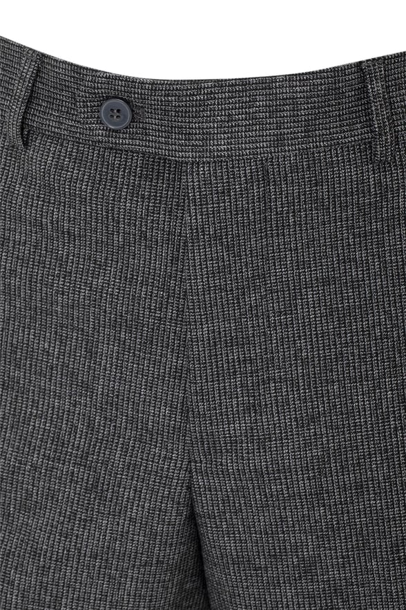 Siyah Regular Desenli Pantolon