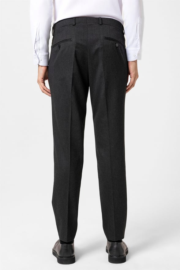 Siyah Regular Desenli Pantolon