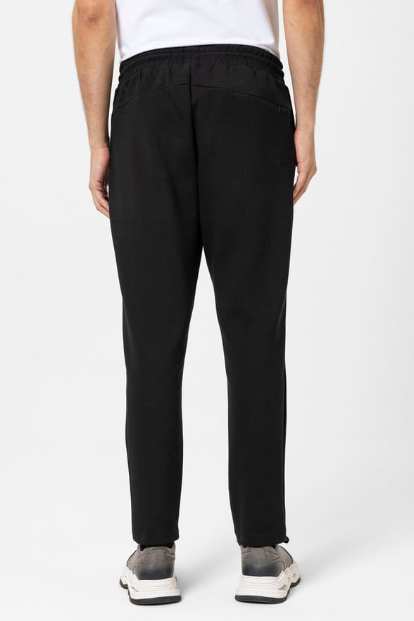 Siyah Regular Düz Jogger Pantolon