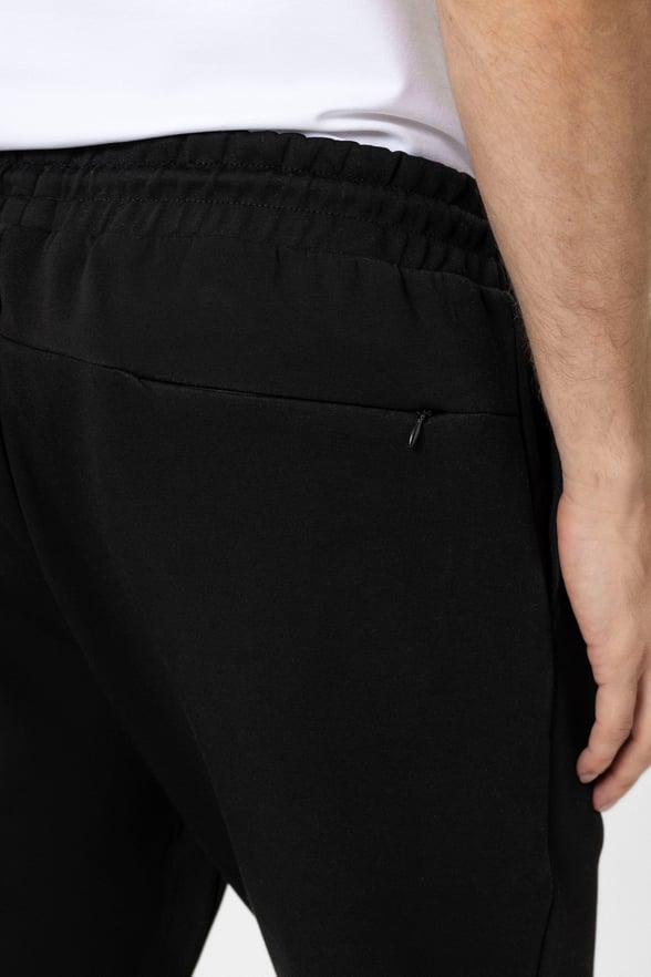 Siyah Regular Düz Jogger Pantolon