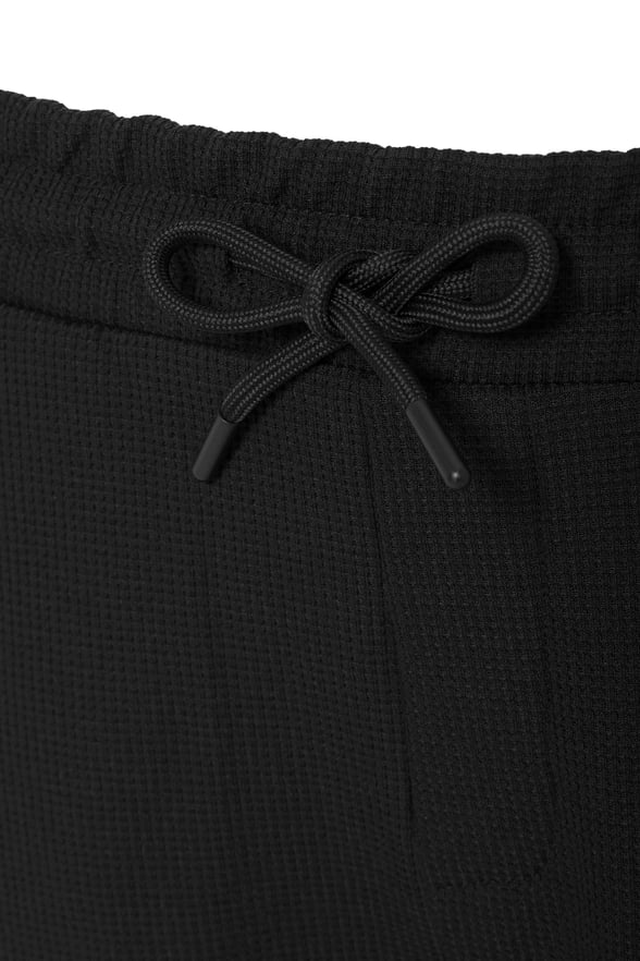 Siyah Regular Düz Jogger Pantolon