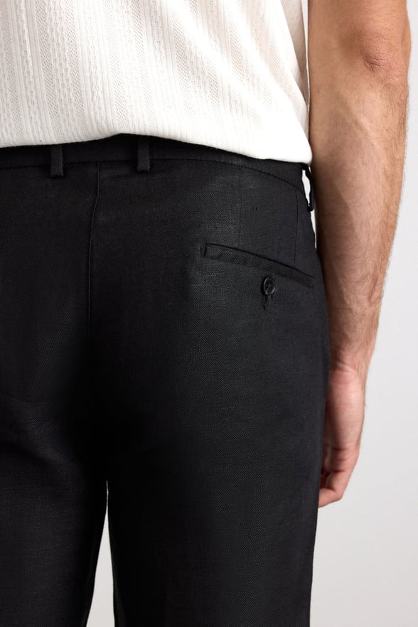 Siyah Regular Düz Normal Bel Standart Jogger Pantolon