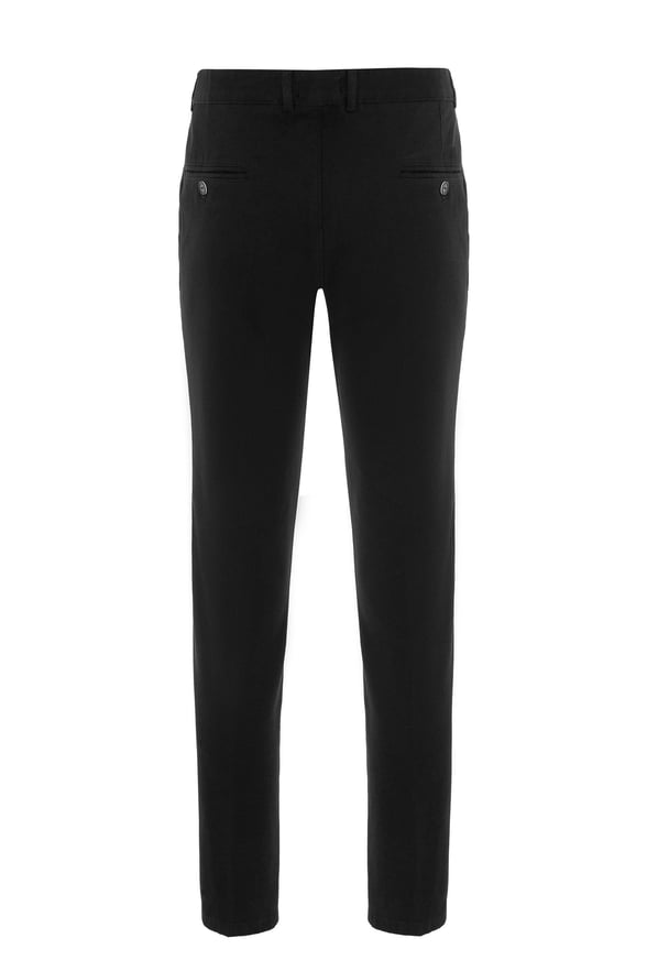 Siyah Regular Düz Pantolon