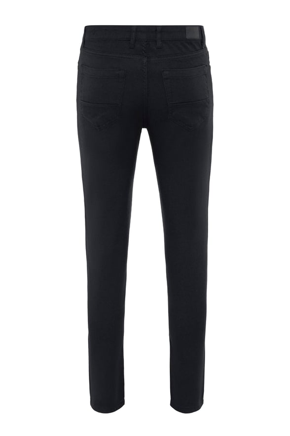 Siyah Slim 5 Cep Kalıp Armürlü   Pantolon