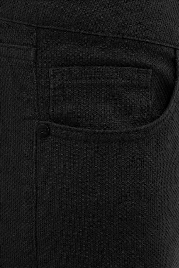 Siyah Slim 5 Cep Kalıp Armürlü   Pantolon