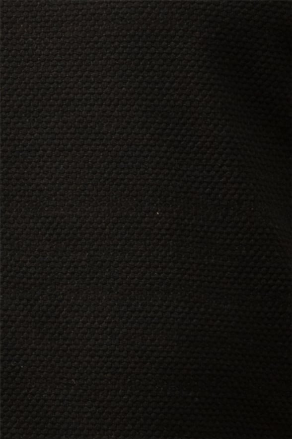 Siyah Slim Armürlü O Yaka  Tişört