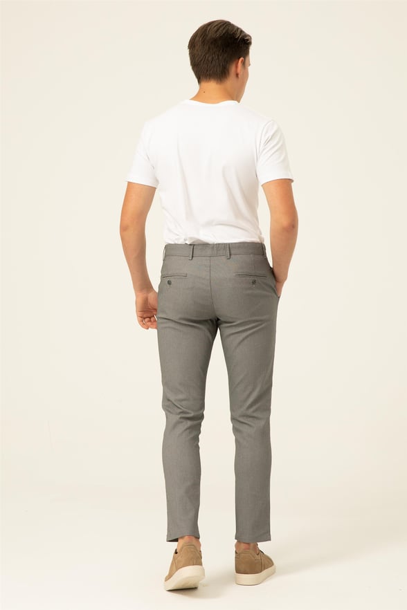 Siyah Slim Armürlü   Pantolon