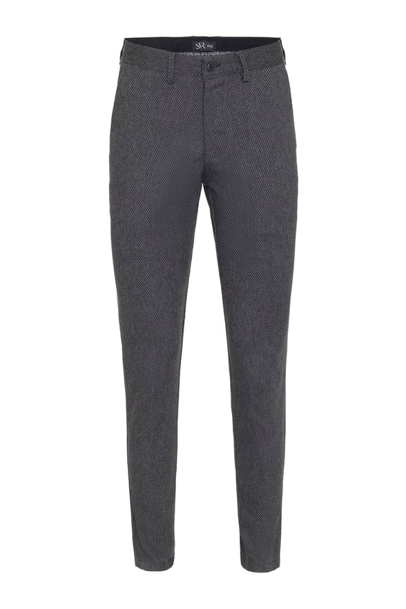 Siyah Slim Armürlü   Pantolon
