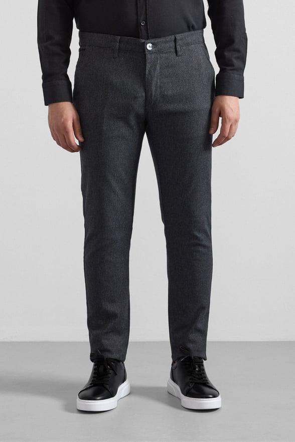 Siyah Slim Casual Pantolon