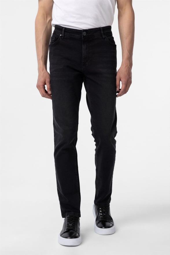 Siyah Slim Denim Pantolon