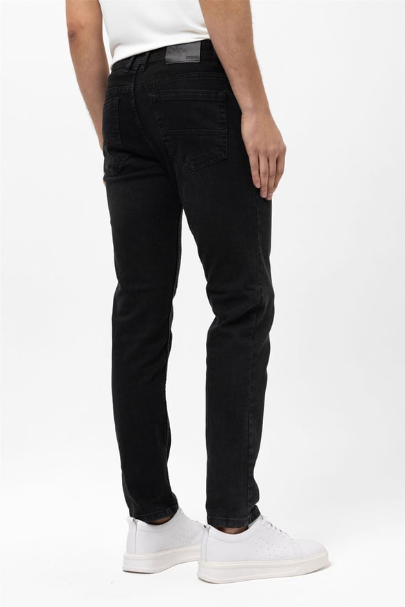 Siyah Slim Denim Pantolon