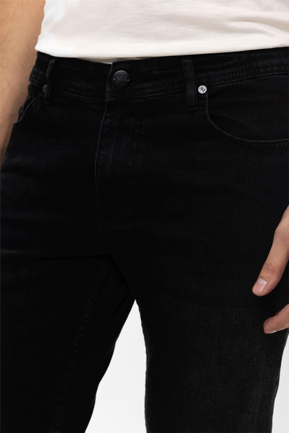 Siyah Slim Denim Pantolon
