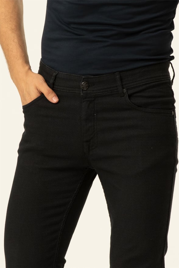 Siyah Slim Denim   Pantolon