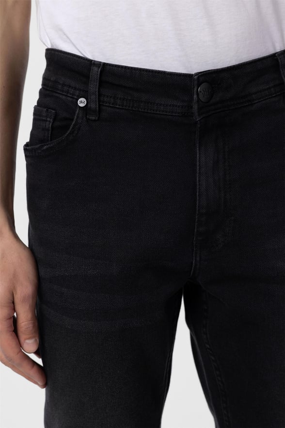 Siyah Slim Denim Pantolon