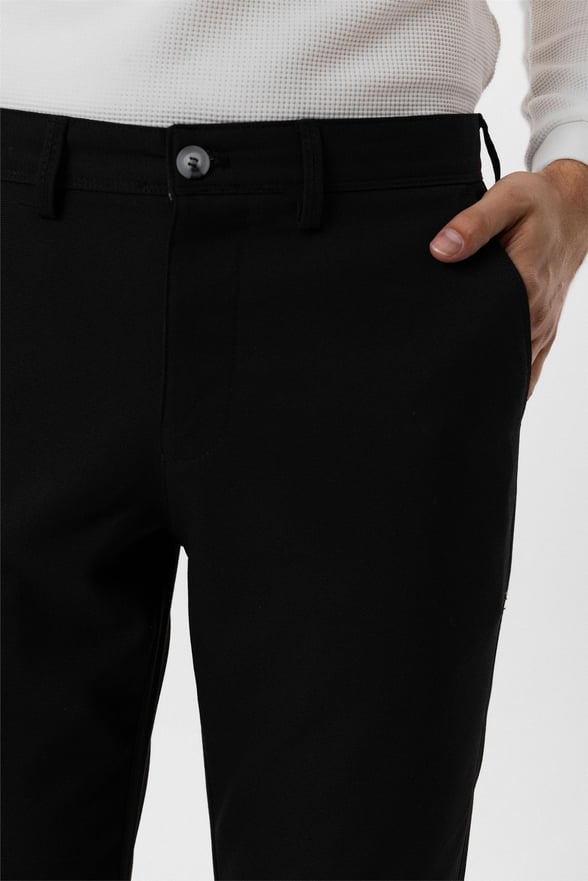 Siyah Slim Desenli Pantolon