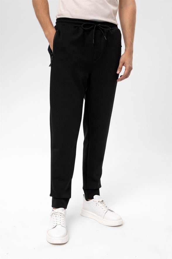 Siyah Slim Düz   Jogger Pantolon
