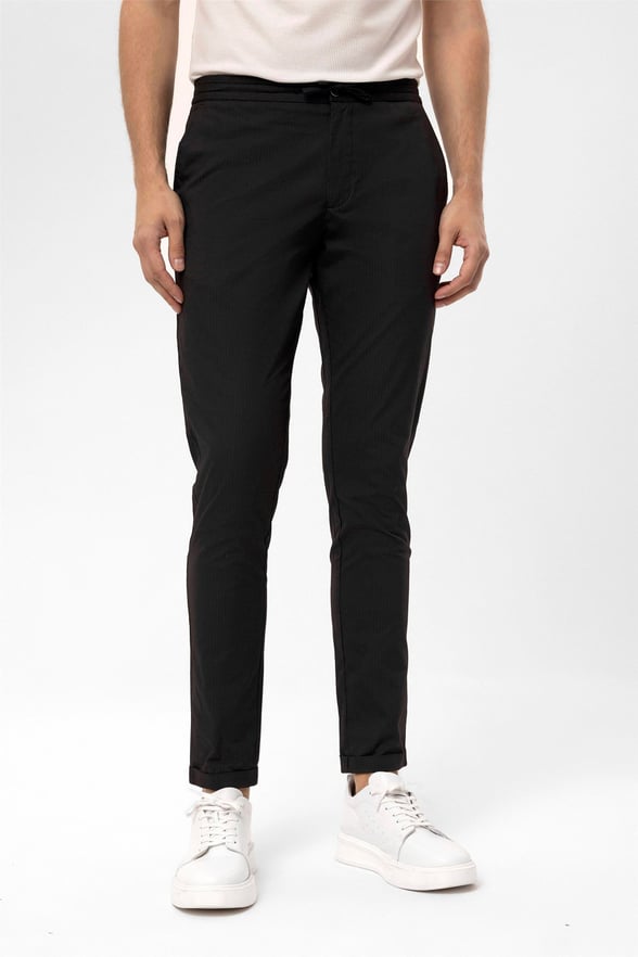 Siyah Slim Düz   Jogger Pantolon