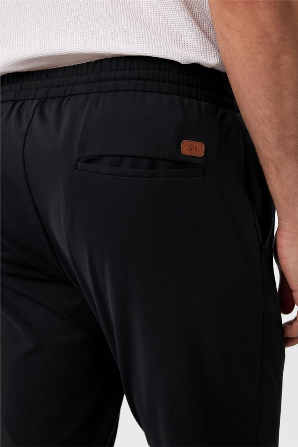 Siyah Slim Düz Jogger Pantolon