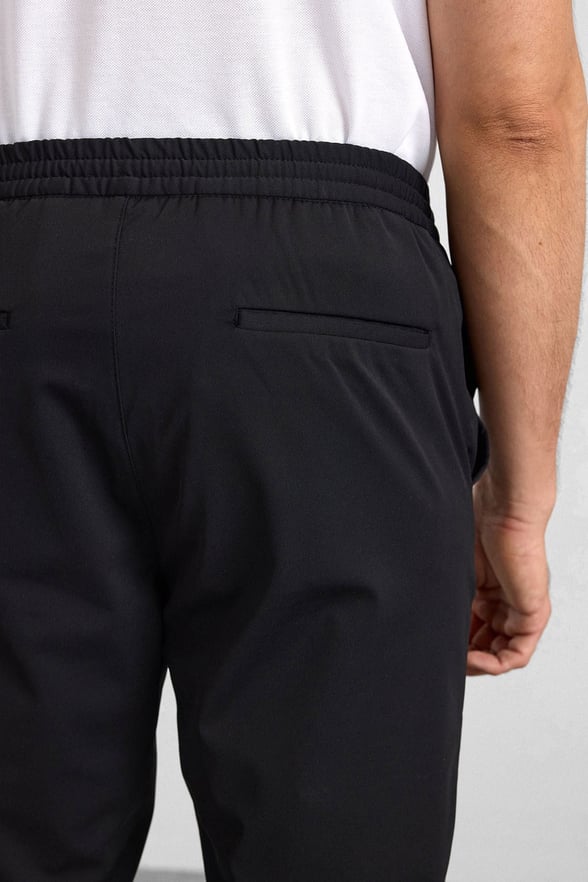 Siyah Slim Düz Jogger Pantolon