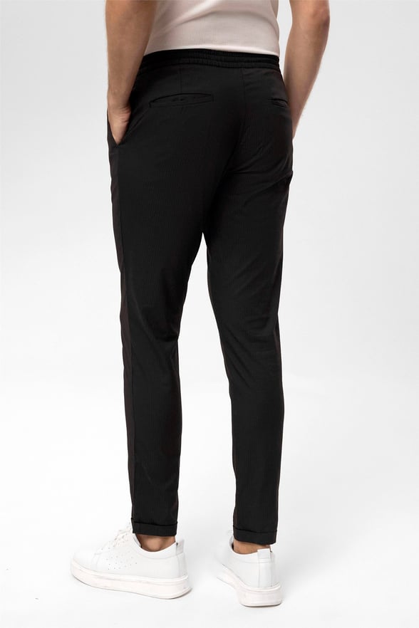 Siyah Slim Düz   Jogger Pantolon