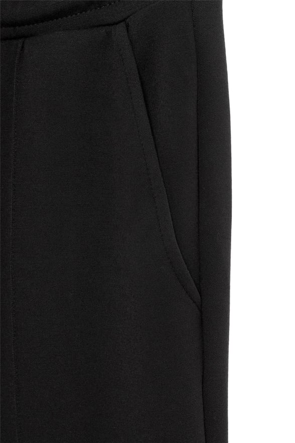 Siyah Slim Düz Jogger Pantolon