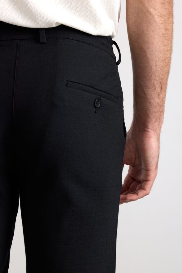Siyah Slim Düz Jogger Pantolon