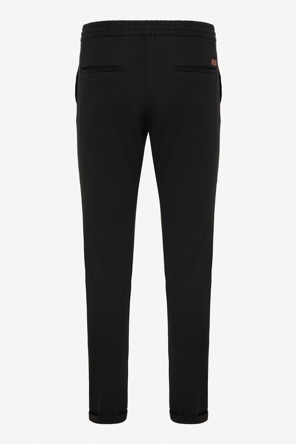 Siyah Slim Düz Jogger Pantolon