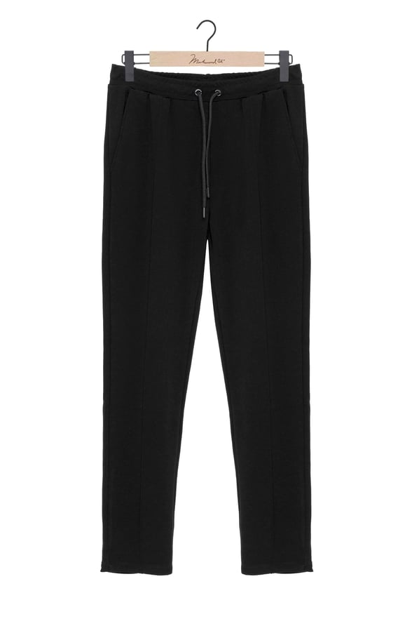 Siyah Slim Düz Jogger Pantolon