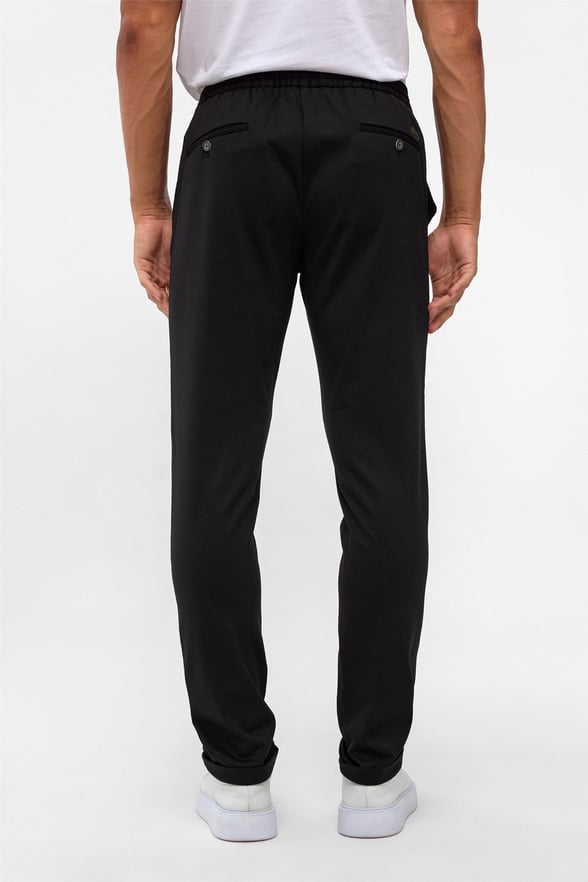 Siyah Slim Fit Düz Pantolon