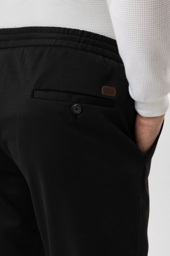 Siyah Slim Fit Jogger Pantolon