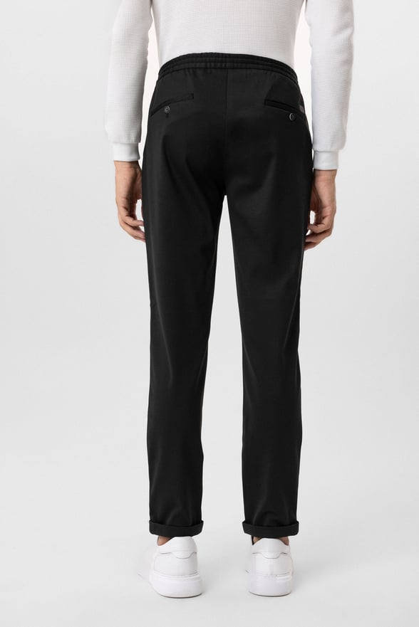 Siyah Slim Fit Jogger Pantolon
