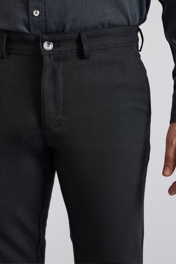 Siyah Slim Klasik Pantolon