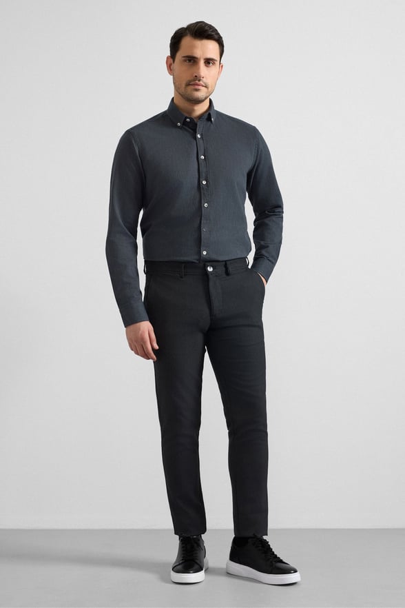 Siyah Slim Klasik Pantolon