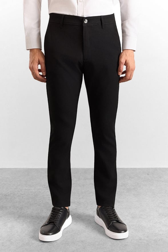 Siyah Slim Klasik Pantolon