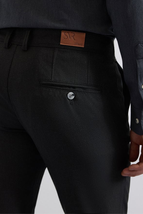 Siyah Slim Klasik Pantolon