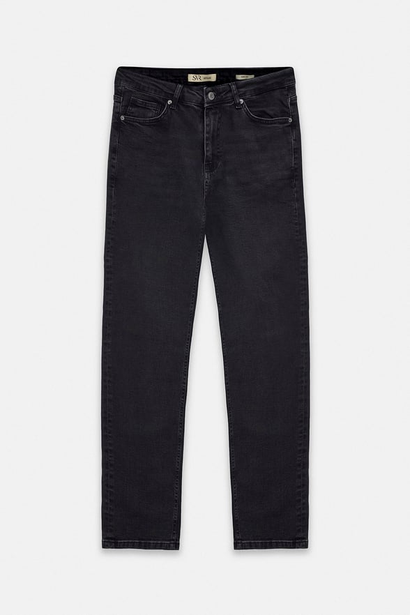 Siyah Slim Normal Bel Denim Pantolon