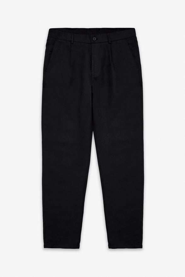 Siyah Smart Fit Düz Lastikli Standart Jogger Pantolon