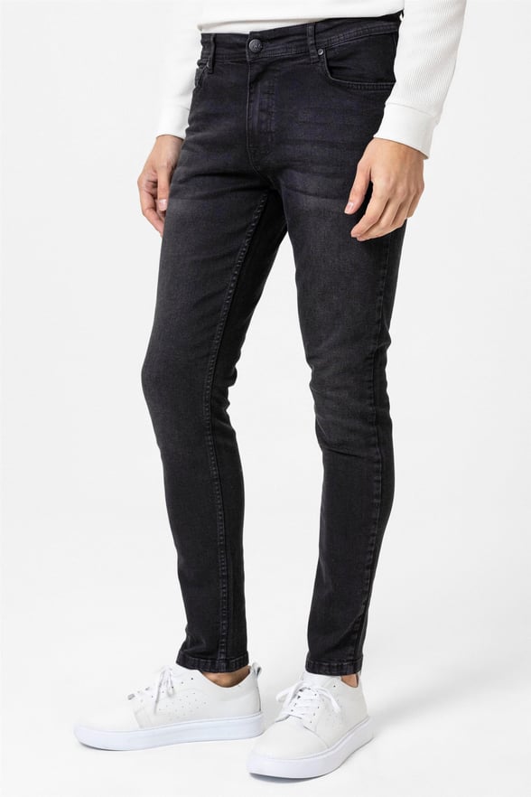 Siyah Süper Slim Denim Pantolon