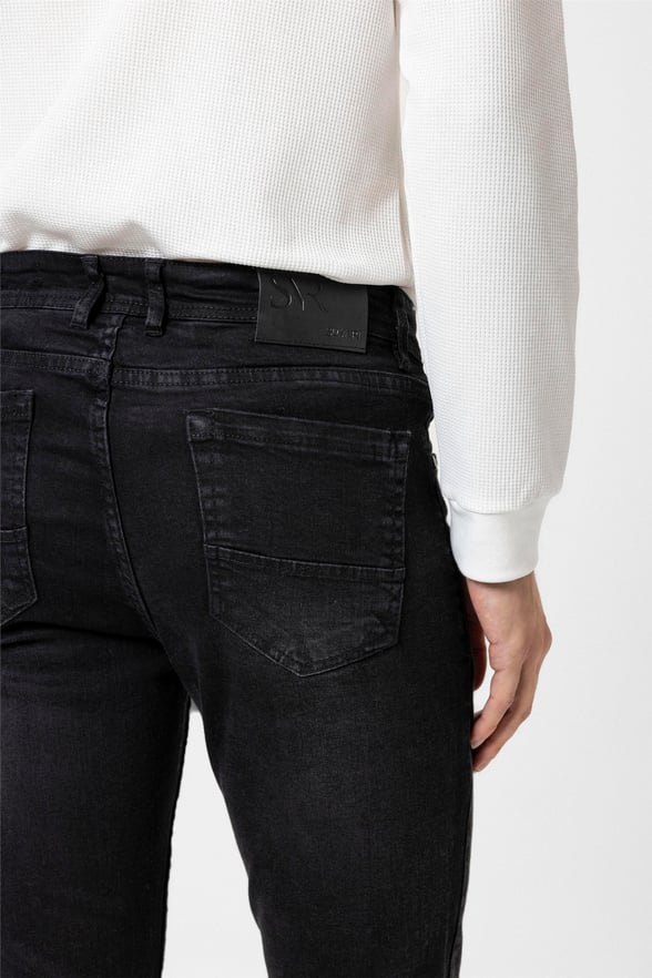 Siyah Süper Slim Denim Pantolon