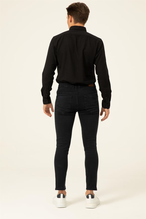 Siyah Süper Slim Denim   Pantolon