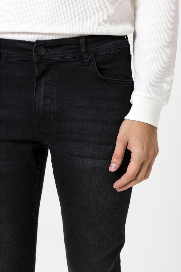 Siyah Süper Slim Denim Pantolon