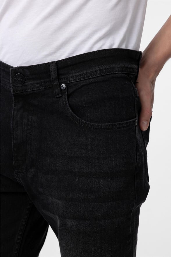 Siyah Süper Slim Düz Pantolon