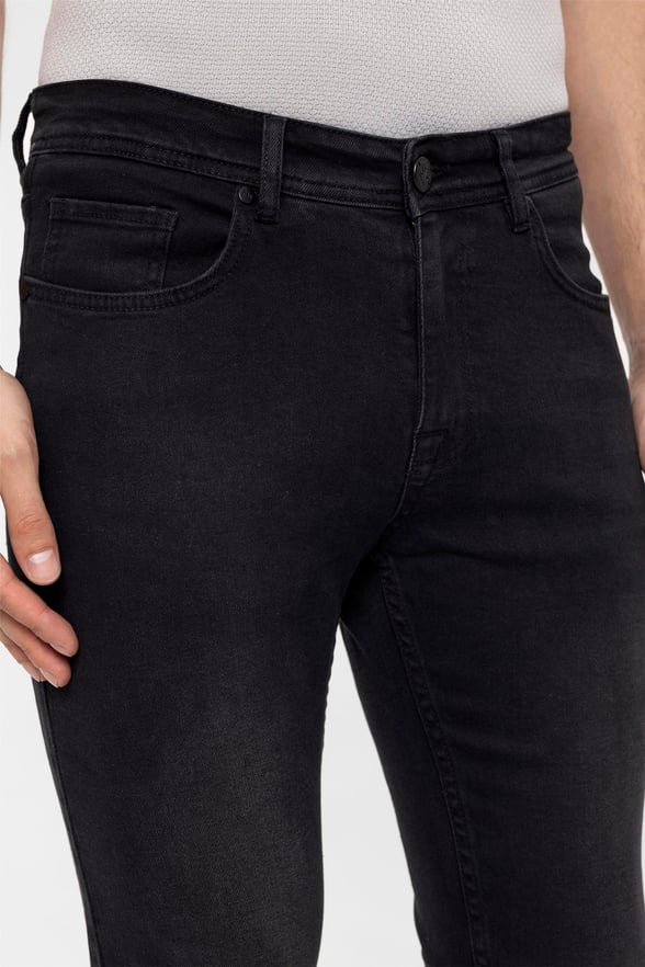 Siyah Süper Slim Düz   Pantolon