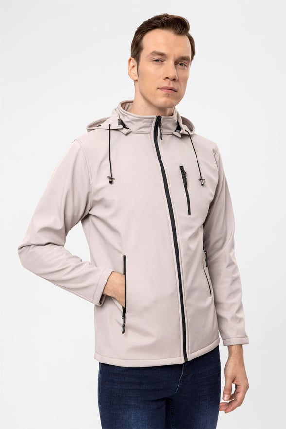 Taş  Slim Düz   Mont